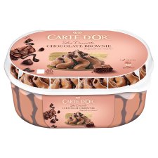 Carte D'Or Milk Chocolate Ice Cream with Chocolate Sauce and Pieces Of Cocoa Brownie Cake 825 ml