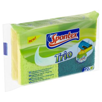 Spontex Trio szivacs speciális nedvszívó felülettel 2 db
