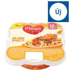 Milupa bolognai spagetti zöldséges, húsos étel kifejezetten kisgyermekek számára 12 hó+ 230 g