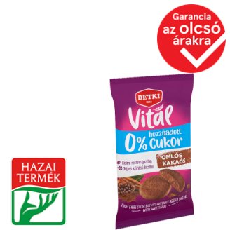 Detki cukormentes kakaós omlós keksz édesítőszerekkel 180 g
