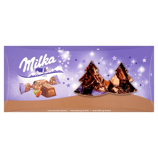 Milka alpesi tejcsokoládé szaloncukor mandulás krémtöltelékkel 350 g