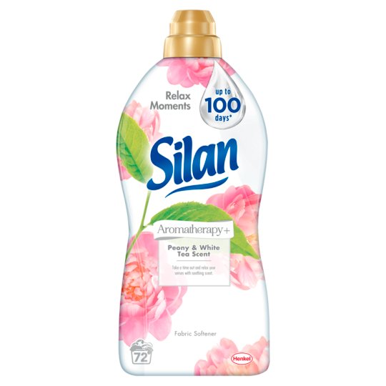 Silan Aromatherapy+ Peony & White Tea Scent textilöblítő koncentrátum 72 mosás 1800 ml