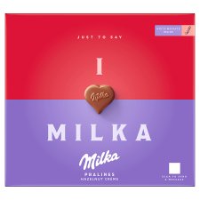 Milka Milk Chocolate Made with Alpine Milk with Praline Cream Hazelnut Filling 110 g