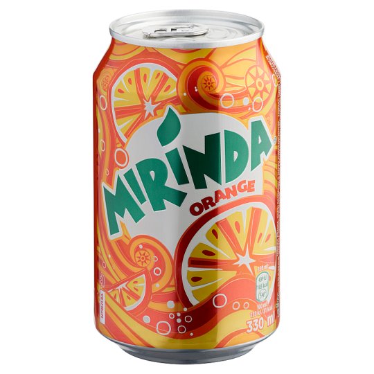 Mirinda narancs szénsavas üdítőital cukorral és édesítőszerekkel 330 ml