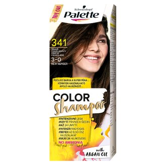Schwarzkopf Palette Color Shampoo hajszínező 3-0 fekete csokoládé (341)