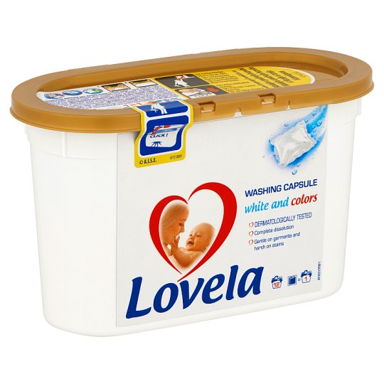 Lovela Washing Capsules for White and Colors 12 Washes 228 ml