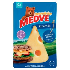 Medve Szendvics zsíros, kemény, szeletelt ementáli sajt 90 g