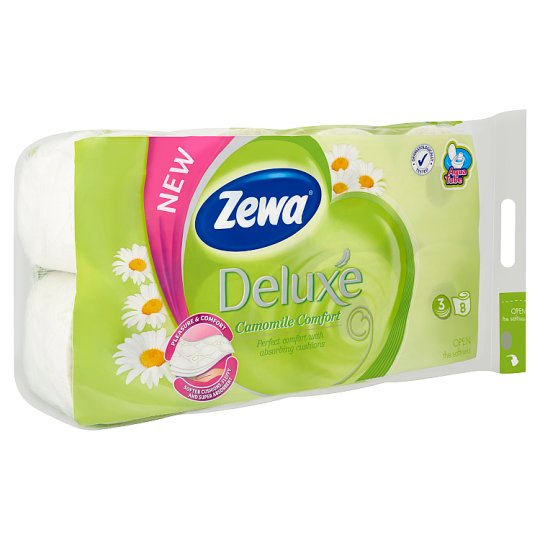 Zewa Deluxe Camomile Comfort toalettpapír 3 rétegű 8 tekercs