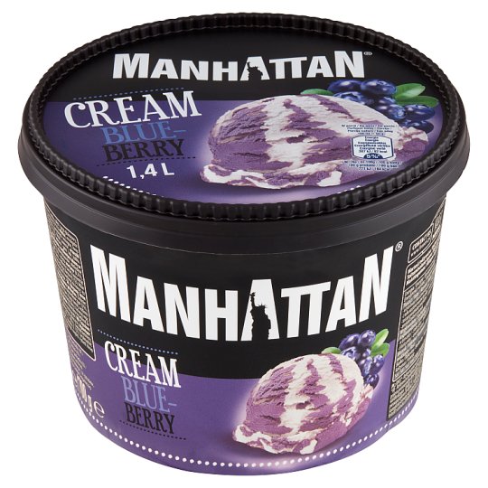 Manhattan tejszínes jégkrém és áfonyás jégkrém 1400 ml