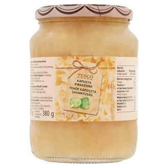 Tesco fehér káposzta savanyúság 670 g