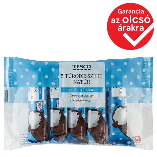 Tesco natúr túródesszert 5 x 30 g (150 g)