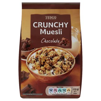 Tesco zabpehely, kukoricapehely és étcsokoládé darabok keveréke 350 g