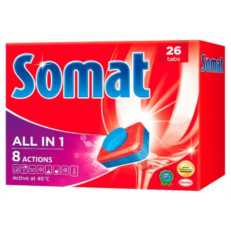 Somat All in One Auto Dishwashing Tabs 26 pcs