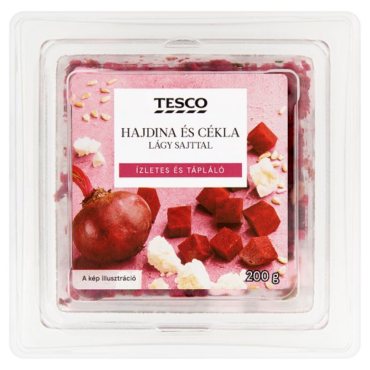 Tesco hajdina és cékla lágy sajttal 200 g