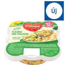 Milupa vegetáriánus tejszínes mini-makaróni zöldséges étel kisgyermekek számára 12 hó+ 230 g