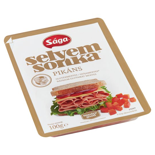 Sága szeletelt, pikáns selyemsonka 100 g