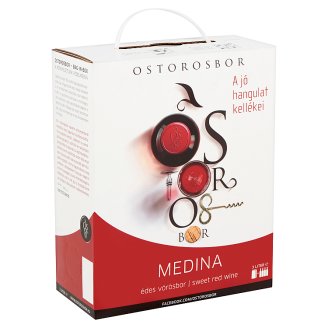 Ostorosbor Bag-In-Box Medina Sweet Red Wine 10,5% 3 l
