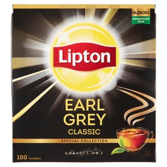 Lipton Earl Grey Classic bergamott ízesítésű fekete tea 100 filter