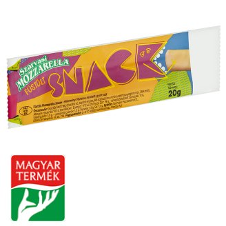 Szarvasi félkemény, félzsíros, füstölt mozzarella sajt snack 20 g