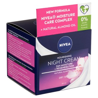 NIVEA Aqua Effect gazdagon regeneráló éjszakai arckrém száraz és érzékeny bőrre 50 ml