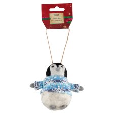 Tesco Penguin in Jumper Hanging Decoration