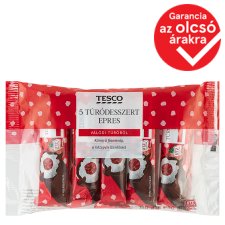 Tesco Cottage Cheese Dessert with Strawberry Jelly Filling and Cocoa Coating 5 x 30 g (150 g)