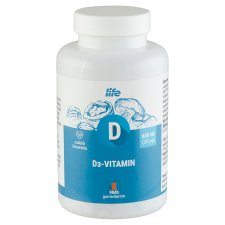 Life D3-vitamin 800 NE málna ízű gumivitamin 90 db 270 g