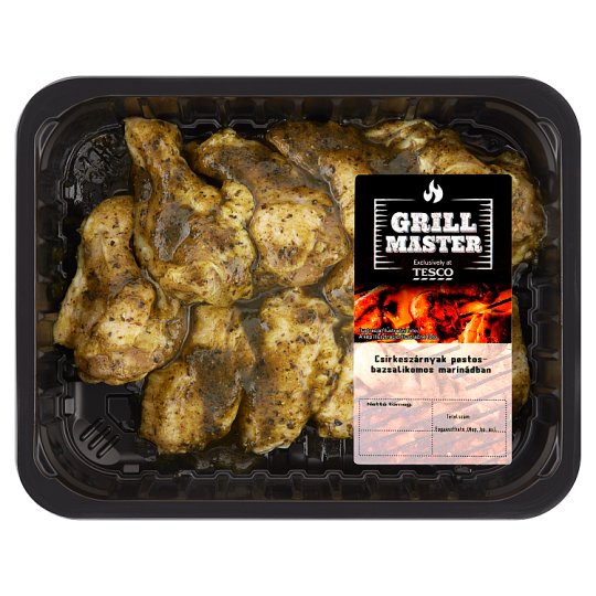 Grill Master csirkeszárnyak pestos-bazsalikomos marinádban 450 g