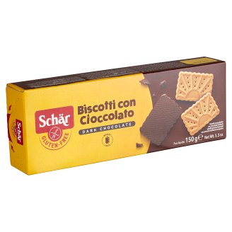 Schär gluténmentes étcsokoládés keksz 150 g