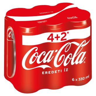 Coca-Cola colaízű szénsavas üdítőital 6 x 330 ml