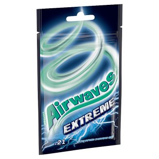 Airwaves Extreme mentol- és eukaliptuszízű cukormentes rágógumi 21 db 29 g