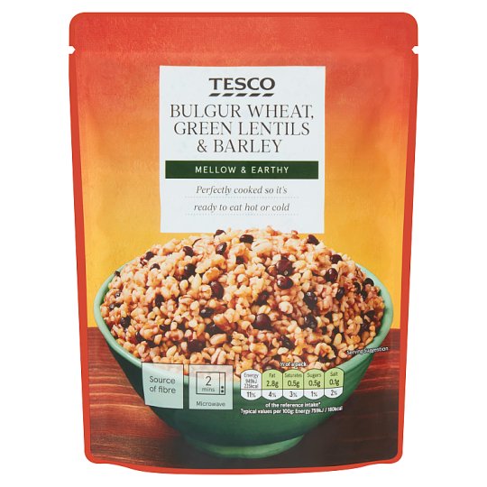 Tesco Bulgur Wheat, Green Lentils & Barley 250 g