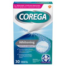 Corega Whitening műfogsortisztító tabletta 30 db