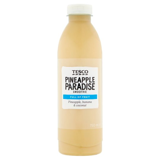 Tesco Pineapple Paradise Smoothie Fruit Drink with Pineapple, Banana
