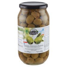 Delphi Green Pitted Olives in Brine 970 g