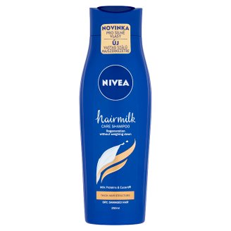NIVEA Hairmilk ápoló sampon vastag szálú hajszerkezetre 250 ml
