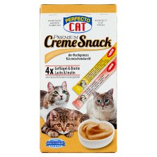 Perfecto Cat Krém Snack kiegészítő eledel felnőtt macskák részére 8 x 15 g (120 g)