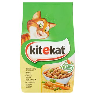 Kitekat teljes értékű állateledel macskáknak csirkehússal és zöldségekkel 300 g