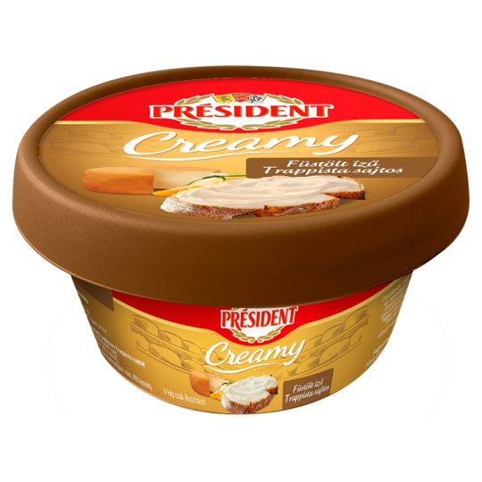 Président Creamy Smoked Flavoured Trappist Cheese Processed Cheese