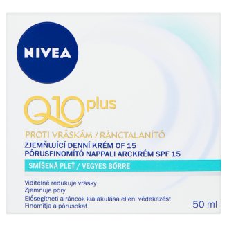 NIVEA Q10 Plus ránctalanító pórusfinomító nappali arckrém vegyes bőrre SPF 15 50 ml