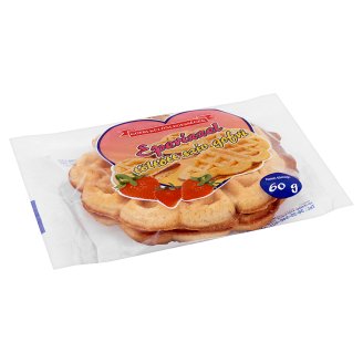 Jagdfeld Gofri Különlegességek eperízzel töltött szív gofri 60 g