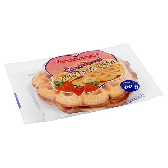 Jagdfeld Gofri Különlegességek eperízzel töltött szív gofri 60 g