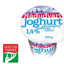 Nádudvari zsírszegény élőflórás natúr joghurt 1,4% 350 g