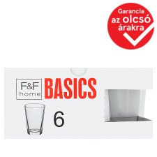 F&F Home Basics pohár 6 db