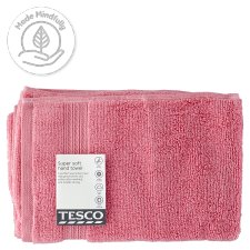 Tesco rózsaszín kéztörlő 50 cm x 90 cm