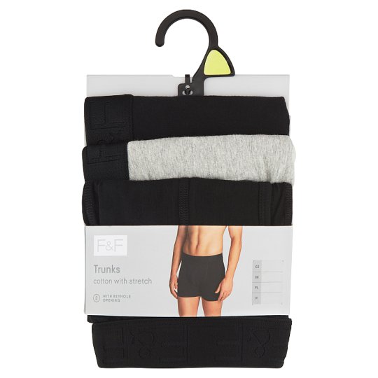 image 1 of F&F Trunks 3 pcs/Pack, XL, Multicolour/Black