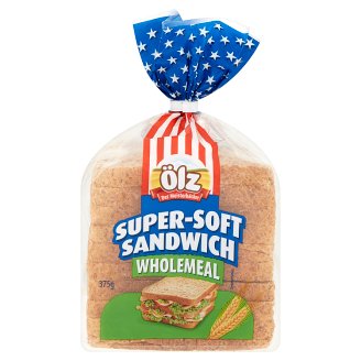 Ölz teljes kiőrlésű lágy szendvicskenyér 375 g