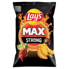 Lay's Strong csípőspaprika- és limeízű burgonyachips 250 g 