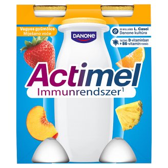 Danone Actimel zsírszegény, élőflórás, vegyes gyümölcsízű joghurtital 4 x 100 g