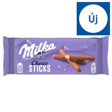 Milka Choco Sticks keksz alpesi tej felhasználásával készült tejcsokoládéval mártva 112 g